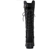image:imageGLOBALWIN Womens Lace Up Back Knee High Fashion Boots19yy29black