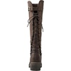 image:imageGLOBALWIN Womens Lace Up Back Knee High Fashion Boots19yy29brown