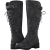 image:imageGLOBALWIN Womens Lace Up Back Knee High Fashion Boots19yy29grey