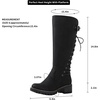 image:imageGLOBALWIN Womens Lace Up Back Knee High Fashion Boots19yy29grey