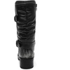 image:imageGLOBALWIN Womens Motorcycle Boots Fall Fashion Mid Calf Boots For Women Square Toe Low Heel24yy01 Silver