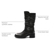 image:imageGLOBALWIN Womens Motorcycle Boots Fall Fashion Mid Calf Boots For Women Square Toe Low Heel24yy01 Silver