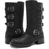 image:imageGLOBALWIN Womens Motorcycle Boots Fall Fashion Mid Calf Boots For Women Square Toe Low HeelBlack