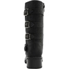 image:imageGLOBALWIN Womens Motorcycle Boots Fall Fashion Mid Calf Boots For Women Square Toe Low HeelBlack