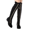 image:imageGLOBALWIN Womens Over The Knee Thigh High Tall Boots for Women Long Boots with Side Zipper18yy26 Black2
