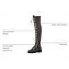 image:imageGLOBALWIN Womens Over The Knee Thigh High Tall Boots for Women Long Boots with Side Zipper18yy26 Grey2
