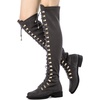 image:imageGLOBALWIN Womens Over The Knee Thigh High Tall Boots for Women Long Boots with Side Zipper18yy26 Grey2