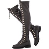 image:imageGLOBALWIN Womens Over The Knee Thigh High Tall Boots for Women Long Boots with Side Zipper18yy26 Grey2