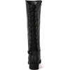 image:imageGLOBALWIN Womens Quilted Knee High Fashion Boots Strappy Boots For Women21yy10 Black5