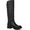image:imageGLOBALWIN Womens Quilted Knee High Fashion Boots Strappy Boots For Women21yy10 Black5