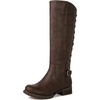 image:imageGLOBALWIN Womens Quilted Knee High Fashion Boots Strappy Boots For Women21yy10 Brown5