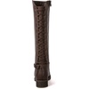 image:imageGLOBALWIN Womens Quilted Knee High Fashion Boots Strappy Boots For Women21yy10 Brown5