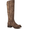 image:imageGLOBALWIN Womens Quilted Knee High Fashion Boots Strappy Boots For Women21yy10 Camel5