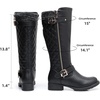 image:imageGLOBALWIN Womens Quilted KneeHigh Fashion Dressy Riding Boots17yy01 Black