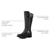 image:imageGLOBALWIN Womens Quilted KneeHigh Fashion Dressy Riding Boots17yy01 Black3