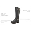image:imageGLOBALWIN Womens Quilted KneeHigh Fashion Dressy Riding Boots17yy01 Grey