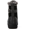 image:imageGLOBALWIN Womens Snow Boots Waterproof Ankle Booties Winter Boots For Women Insulated Warm Black Fur Boots NonSlip Outdoor Hiking Boots For Rain and Snow1817 Black2