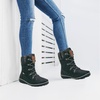 image:imageGLOBALWIN Womens Snow Boots Waterproof MidCalf Winter Boots for Women with Quilted Knit Panels Warm Fleece Lining and NonSlip Insulated Outdoor Sole1841black