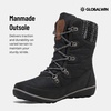 image:imageGLOBALWIN Womens Snow Boots Waterproof MidCalf Winter Boots for Women with Quilted Knit Panels Warm Fleece Lining and NonSlip Insulated Outdoor Sole1841black