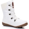 image:imageGLOBALWIN Womens Snow Boots Waterproof MidCalf Winter Boots for Women with Quilted Knit Panels Warm Fleece Lining and NonSlip Insulated Outdoor Sole1841white