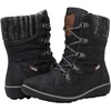 image:imageGLOBALWIN Womens Snow Boots Waterproof MidCalf Winter Boots for Women with Quilted Knit Panels Warm Fleece Lining and NonSlip Insulated Outdoor Sole1841black