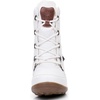 image:imageGLOBALWIN Womens Snow Boots Waterproof MidCalf Winter Boots for Women with Quilted Knit Panels Warm Fleece Lining and NonSlip Insulated Outdoor Sole1841white