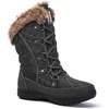 image:imageGLOBALWIN Womens Snow Boots Waterproof MidCalf Winter Boots with Thermal Fleece Lining Insulated Cold Weather Protection and NonSlip Sole for Snowy Commutes1817 Grey