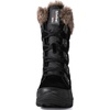 image:imageGLOBALWIN Womens Snow Boots Waterproof MidCalf Winter Boots with Thermal Fleece Lining Insulated Cold Weather Protection and NonSlip Sole for Snowy Commutes1817 Black4