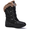 image:imageGLOBALWIN Womens Snow Boots Waterproof MidCalf Winter Boots with Thermal Fleece Lining Insulated Cold Weather Protection and NonSlip Sole for Snowy Commutes1817 Black