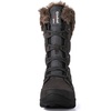 image:imageGLOBALWIN Womens Snow Boots Waterproof MidCalf Winter Boots with Thermal Fleece Lining Insulated Cold Weather Protection and NonSlip Sole for Snowy Commutes1817 Grey4
