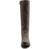 image:imageGLOBALWIN Womens Strappy Motorcycle Knee High Boots Riding Boots Back Lace Up Fall Winter Fashion Knee High Boots For Women22yy07 Brown