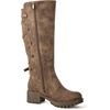 image:imageGLOBALWIN Womens Strappy Motorcycle Knee High Boots Riding Boots Back Lace Up Fall Winter Fashion Knee High Boots For Women22yy07 Camel2