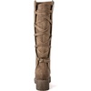 image:imageGLOBALWIN Womens Strappy Motorcycle Knee High Boots Riding Boots Back Lace Up Fall Winter Fashion Knee High Boots For Women22yy07 Camel2