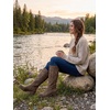 image:imageGLOBALWIN Womens Strappy Motorcycle Knee High Boots Riding Boots Back Lace Up Fall Winter Fashion Knee High Boots For Women22yy07 Camel2