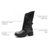 image:imageGLOBALWIN Womens The Twisted Rider Motorcycle Boots MidCalf Fashion Boots For Women Low Heel18yy01 Distressed Silver