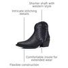 image:imageGLOBALWIN Womens Western Boots Ankle Cowboy Boots For Women23yy06 Black