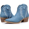 image:imageGLOBALWIN Womens Western Boots Ankle Cowboy Boots For Women2yy06 Denim Blue