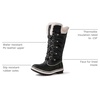 image:imagekingshow Globalwin Womens Snow Boots  MidCalfLength Winter Boots For Women with Faux Fur Lining Insulated Cold Weather Protection and NonSlip Traction SoleBlack2