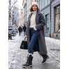 image:imagekingshow Globalwin Womens Snow Boots  MidCalfLength Winter Boots For Women with Faux Fur Lining Insulated Cold Weather Protection and NonSlip Traction SoleBlack2