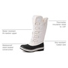 image:imagekingshow Globalwin Womens Snow Boots  MidCalfLength Winter Boots For Women with Faux Fur Lining Insulated Cold Weather Protection and NonSlip Traction SoleWhite2