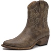 image:imageGLOBALWIN Cowboy Boots For Women Cute Cowgirl Boots Womens Western Boots With Embroidery Side Zipper Chunky Heel23yy16 Brown