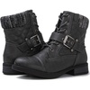 image:imageGLOBALWIN Womens Combat Boots Lace Up Boots For Women Ankle Booties With Low Heel Fashion Dressy Short Boots2102grey