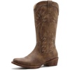 image:imageGLOBALWIN Womens Cowboy Boots Comfortable Brown Cowgirl Boots For Daily Wear Work amp Travel Square Toe Fall Boots With Low Heel And Easy Side Zipper Versatile Mid Calf Boots For Women25yy03 Camel