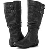 image:imageGLOBALWIN Womens KneeHigh Fashion Boots Wide Calf Flat Dressy Fall Winter Fashion Boots For Women22yy01 Grey