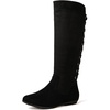 image:imageGLOBALWIN Womens KneeHigh Fashion Boots Wide Calf Flat Dressy Fall Winter Fashion Boots For Women22yy02 Black