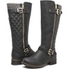 image:imageGLOBALWIN Womens Quilted KneeHigh Fashion Dressy Riding Boots17yy01 Grey