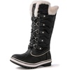 image:imagekingshow Globalwin Womens Snow Boots  MidCalfLength Winter Boots For Women with Faux Fur Lining Insulated Cold Weather Protection and NonSlip Traction SoleBlack2