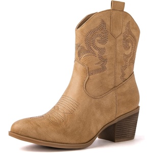 image:imageGLOBALWIN Cowboy Boots For Women Short Ankle Boots19yy16 Khaki