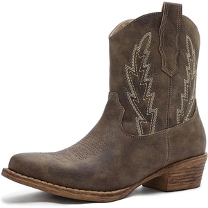 image:imageGLOBALWIN Cowboy Boots For Women Short Ankle Boots25yy06 Brown