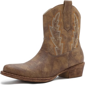 image:imageGLOBALWIN Cowboy Boots For Women Short Ankle Boots25yy06 Camel 1